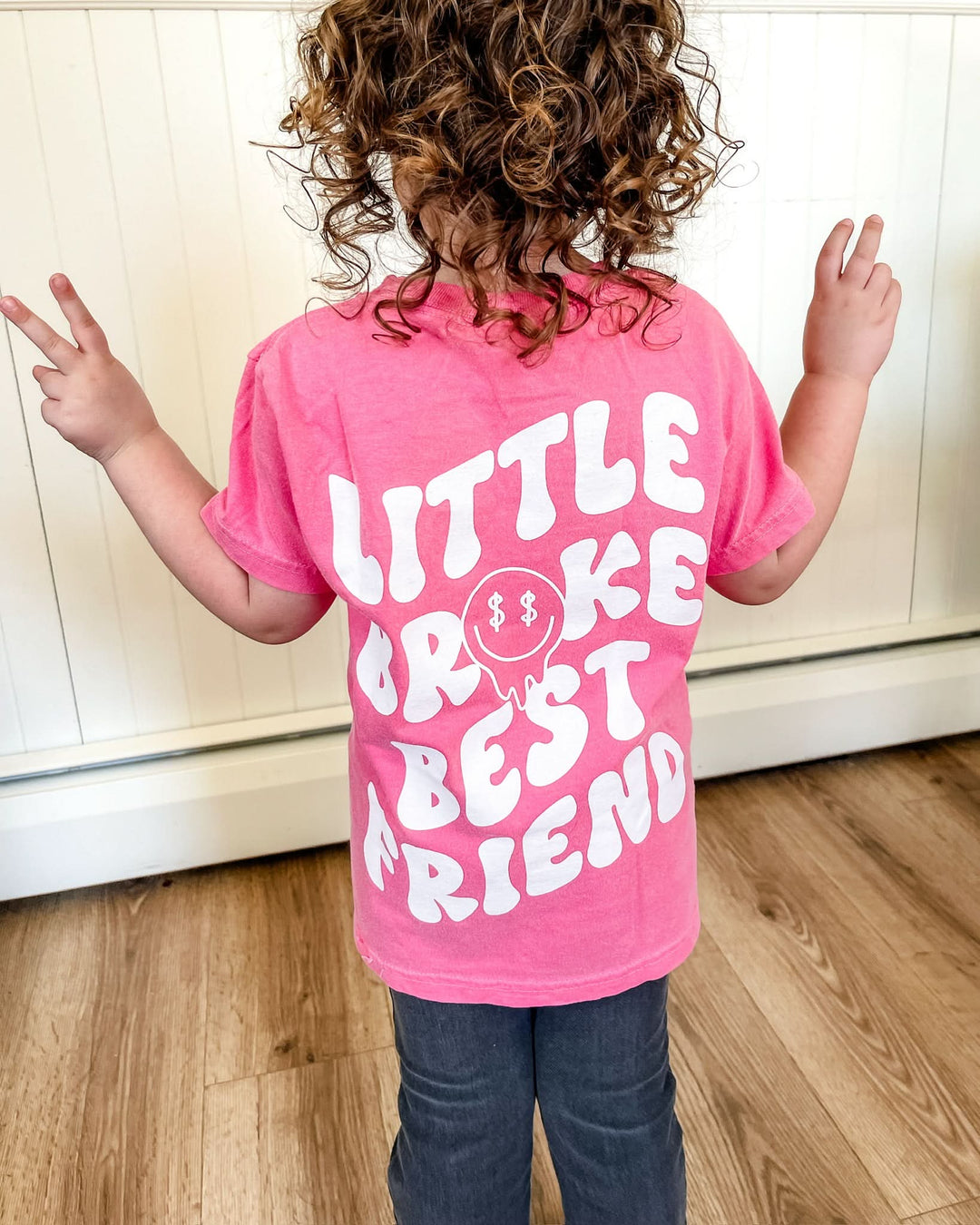 Little Broke Best Friend Kid's Tee - Crunchberry