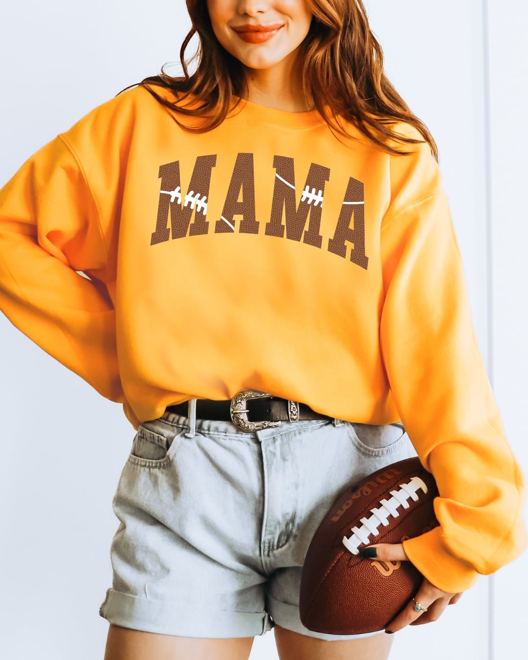 MAMA Football Print Sweatshirt