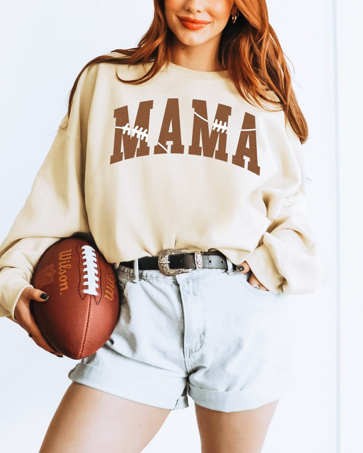 MAMA Football Print Sweatshirt