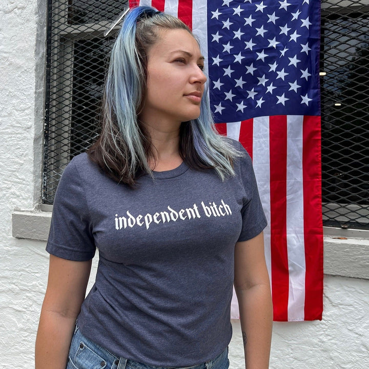 Independent Bitch Tee - Navy