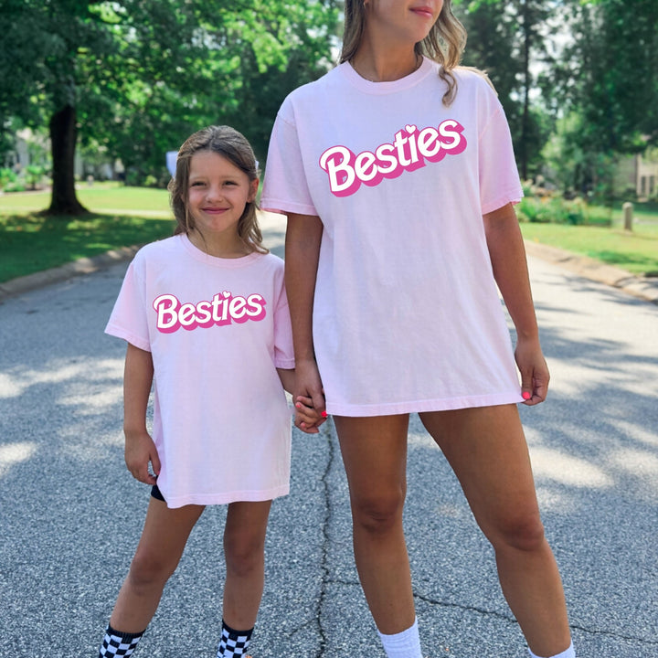 Besties Barbie Tee - Pink