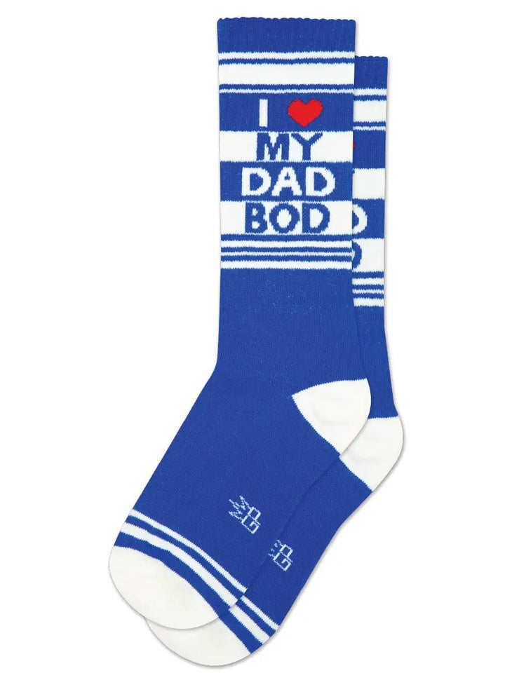 I Love My Dad Bod Gym Crew Socks