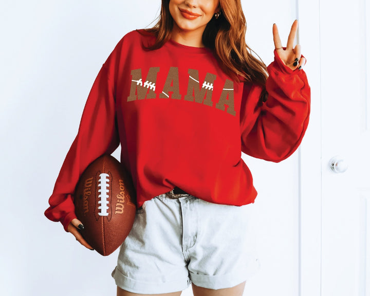 MAMA Football Print Sweatshirt