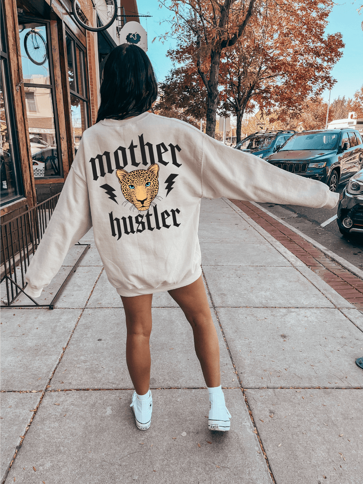 Mother Hustler Leopard Sweatshirt