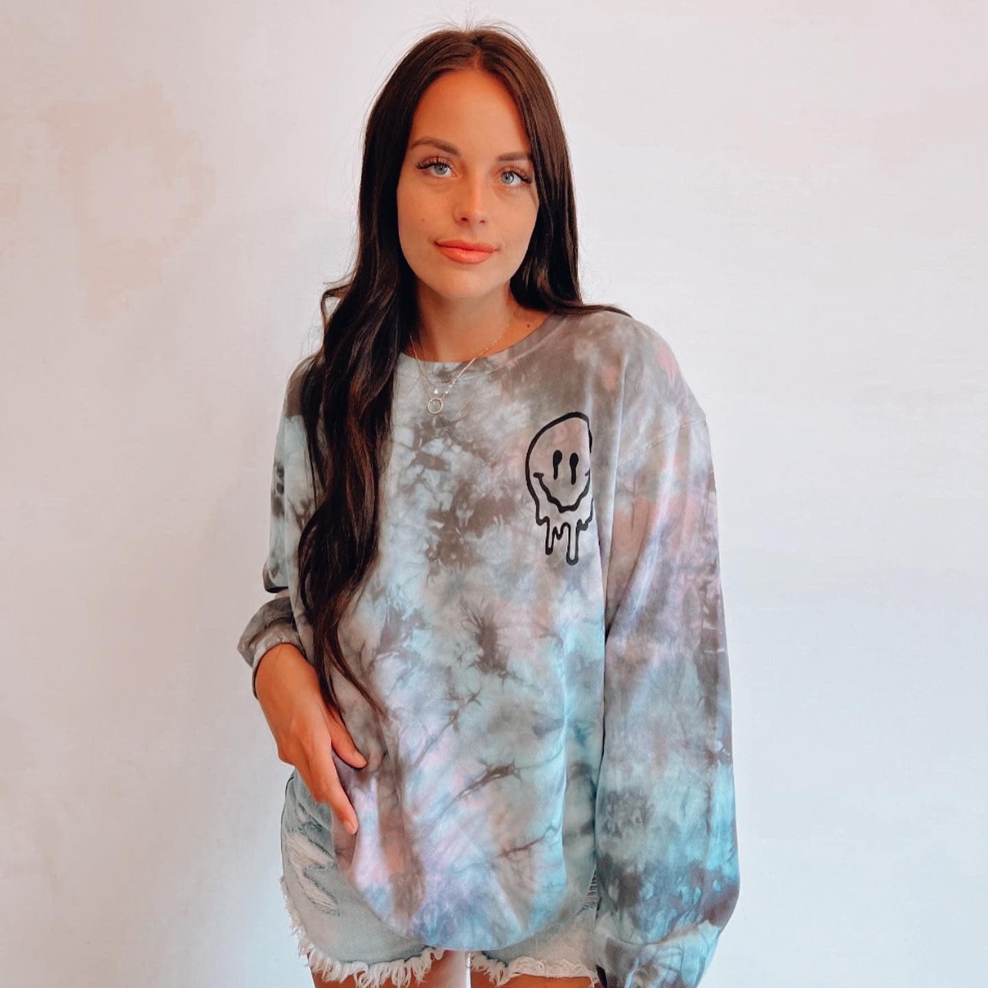 Crinkle tie dye discount hoodie